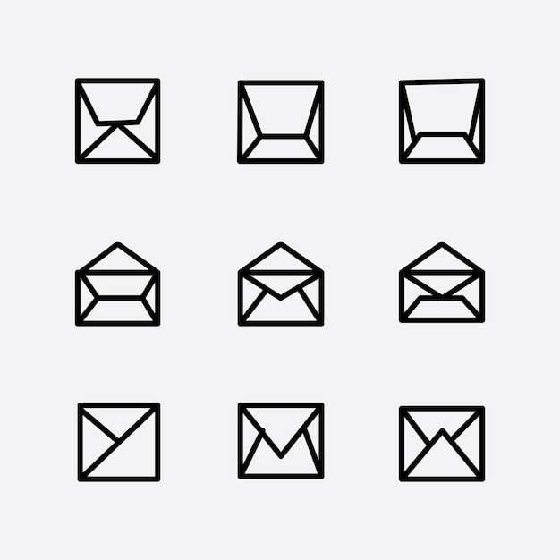 Plik wektorowy szablon projektu ikony czarnej wiadomości, odpowiedni do potrzeb projektowych, które symbolizują wiadomości