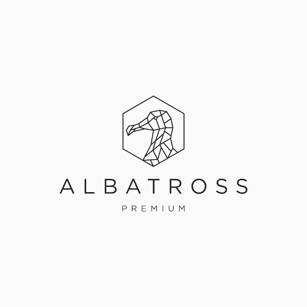 Szablon Projektu Ikony Logo Albatrosa