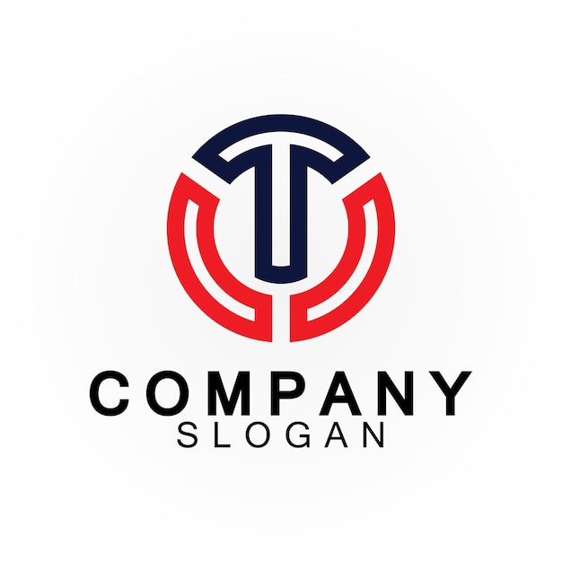 Szablon Projektu Ikony Logo Litery T