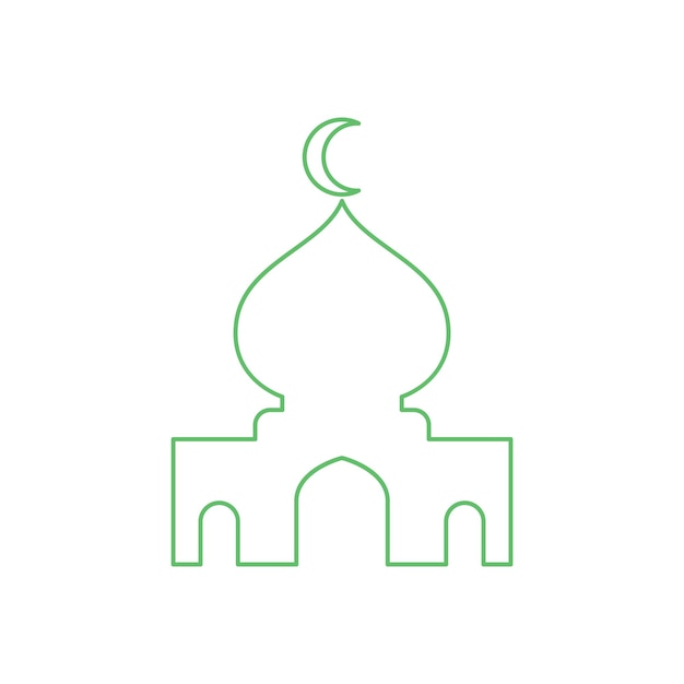 Plik wektorowy szablon projektu ikony meczetu