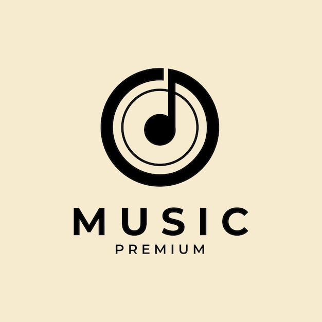 Szablon Projektu Ilustracji Logo Wektor Muzyki