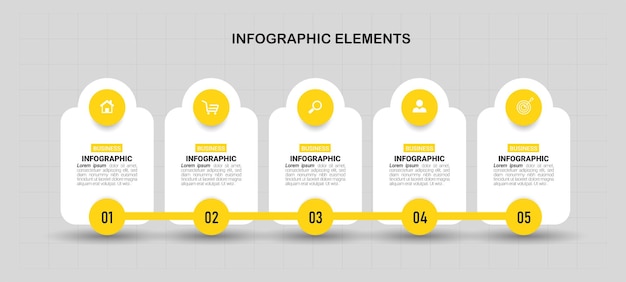 Szablon Projektu Infografiki Osi Czasu.