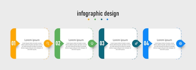 Szablon Projektu Infografiki Profesjonalnych Kroków