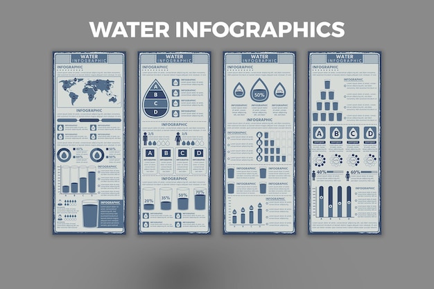 Szablon Projektu Infografiki Wody