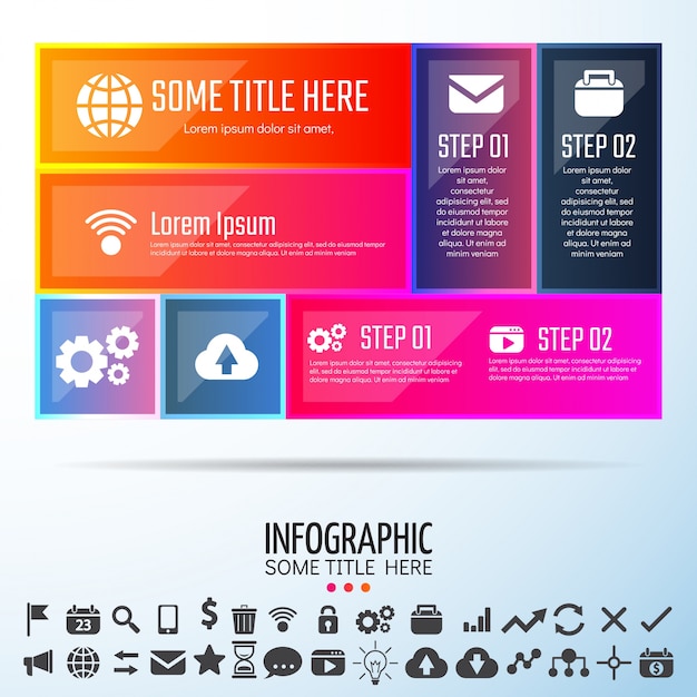 Plik wektorowy szablon projektu infografiki