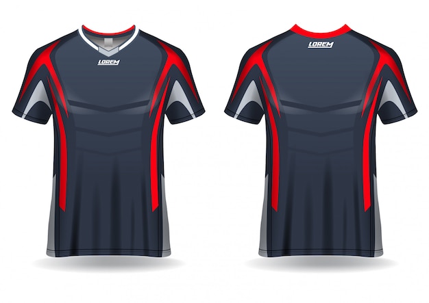 Szablon projektu koszulka sportowa koszulka