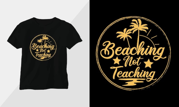 Szablon Projektu Koszulki Dla Nauczycieli Po Służbie Gotowy Do Druku Projekt Wektorowy W Stylu Vintage I Groovy