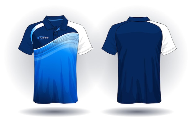Szablon projektu koszulki polo sportowej