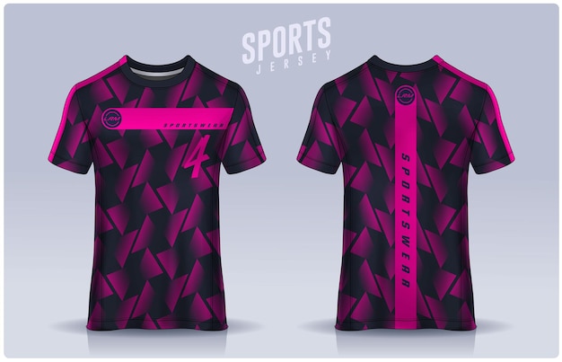 Plik wektorowy szablon projektu koszulki sportowej makieta koszulki piłkarskiej do munduru klubu piłkarskiego widok z przodu iz tyłu