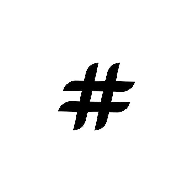 Szablon Projektu Kreatywnego Symbolu Hashtag