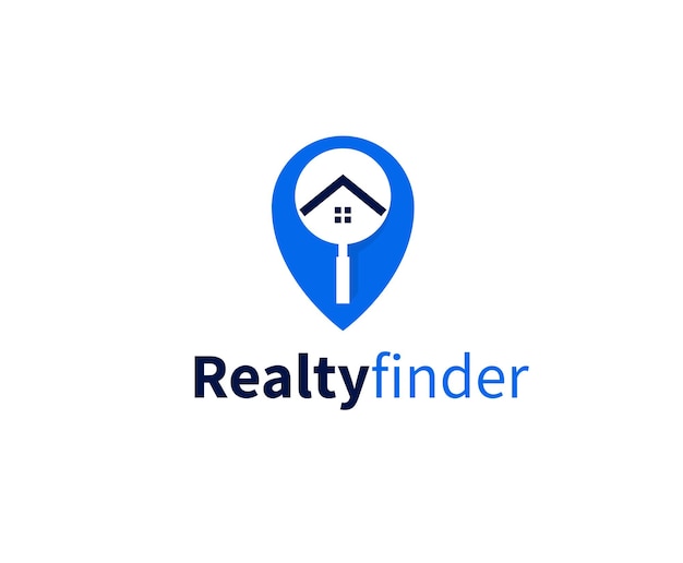 Szablon Projektu Logo Agenta Biznesowego Realty Finder