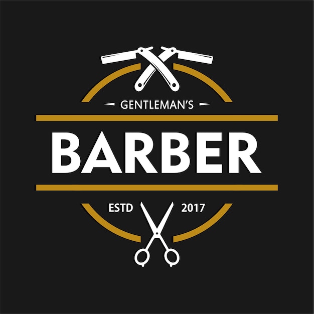 Szablon Projektu Logo Barbershop