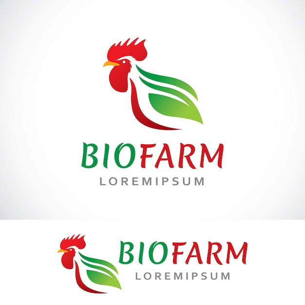 Plik wektorowy szablon projektu logo biofarm