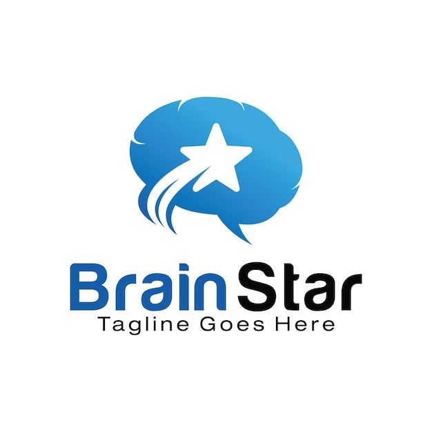 Szablon Projektu Logo Brain Star