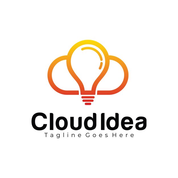 Szablon Projektu Logo Cloud Idea