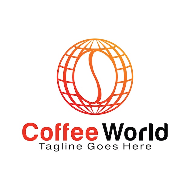 Szablon Projektu Logo Coffee World