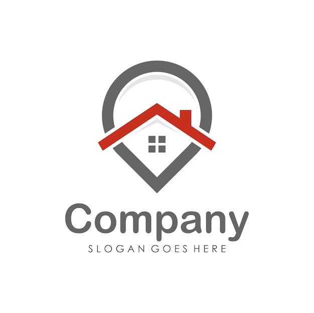 Plik wektorowy szablon projektu logo dom i nieruchomości