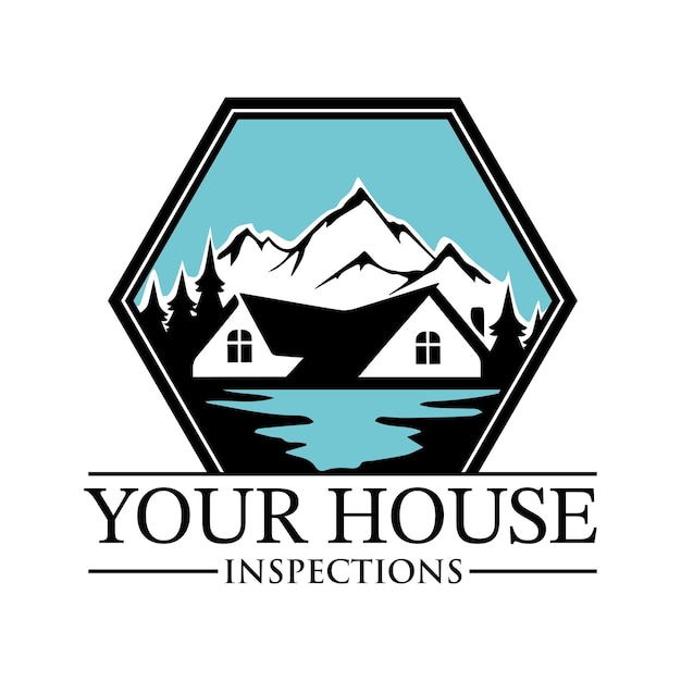 Plik wektorowy szablon projektu logo domu i góry