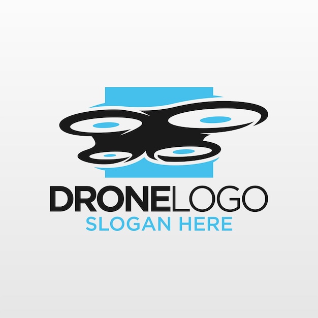Szablon Projektu Logo Drona Inspiracja Ilustracja Wektorowa