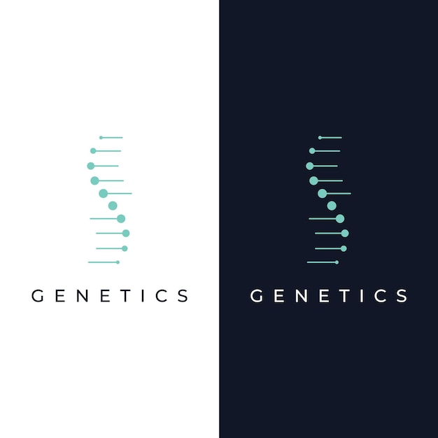Plik wektorowy szablon projektu logo elementy dna bio tech dna ludzie bio dna spirale dna logo może być dla nauki farmacji i medycyny