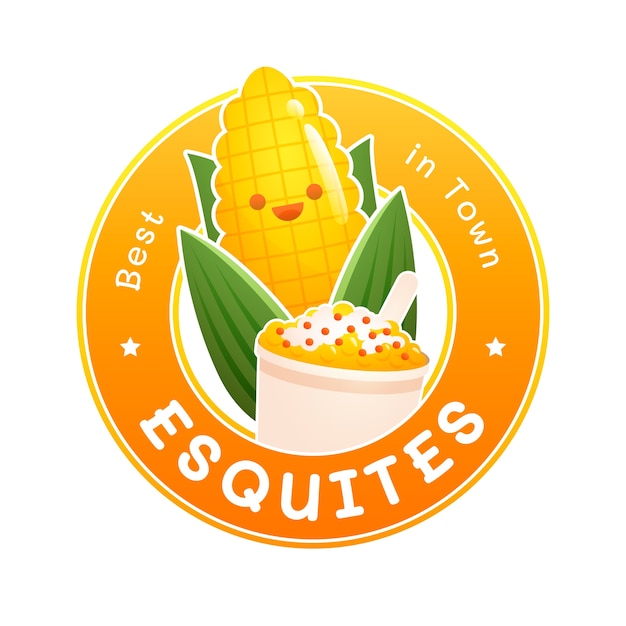 Plik wektorowy szablon projektu logo esquites