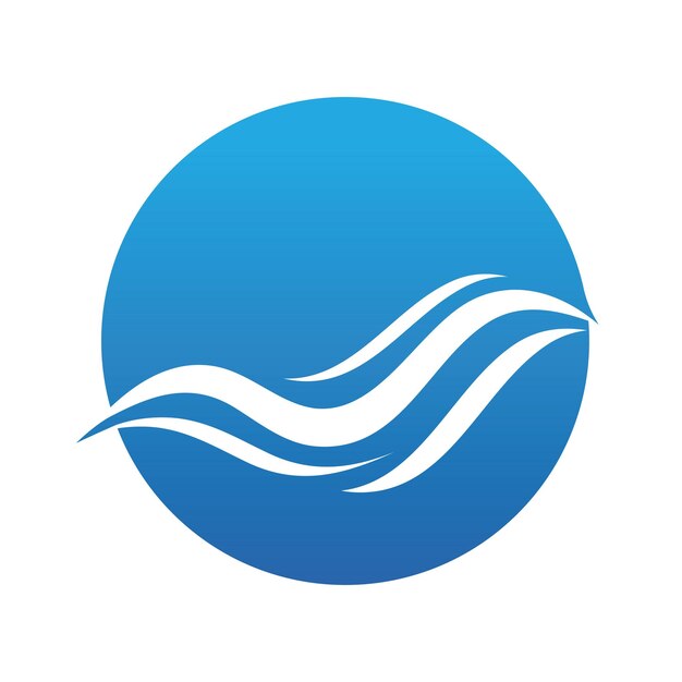 Szablon projektu logo fali wody
