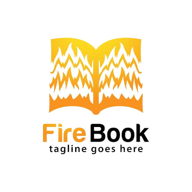 Szablon Projektu Logo Fire Book