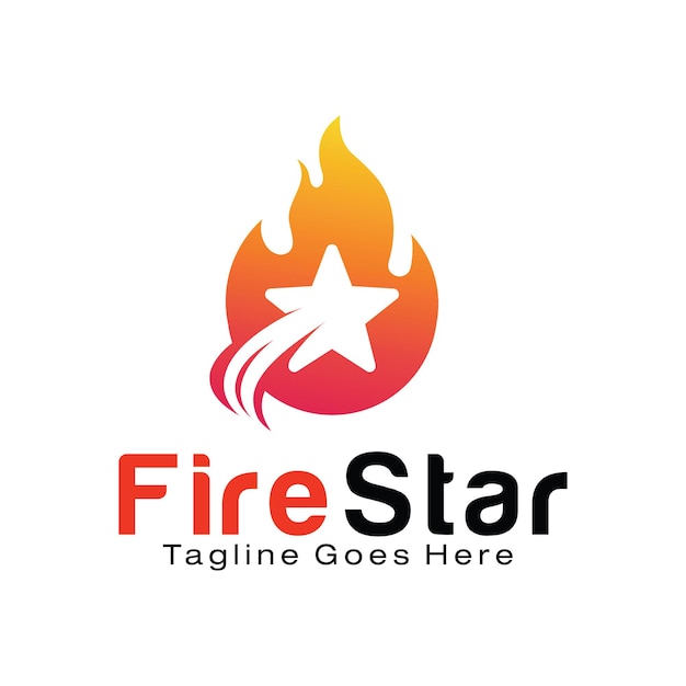 Szablon Projektu Logo Fire Star