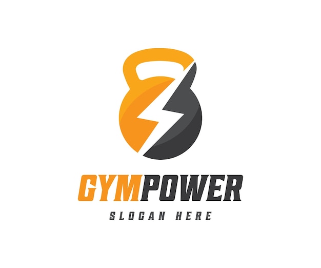 Szablon Projektu Logo Fitness Gym Power