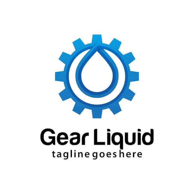 Szablon Projektu Logo Gear Liquid