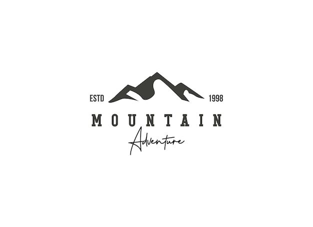 Szablon Projektu Logo Górskiej Przygody.