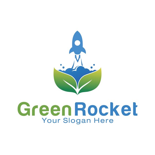 Szablon Projektu Logo Green Rocket