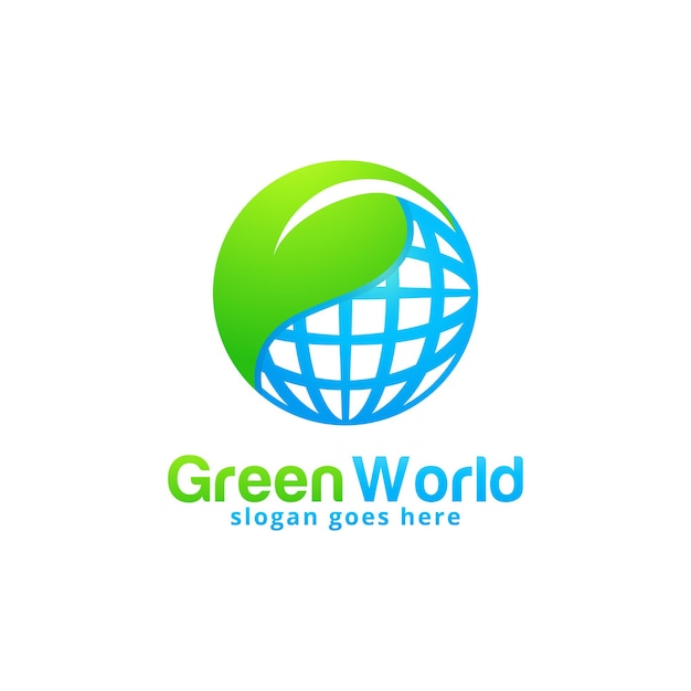 Szablon projektu logo Green World