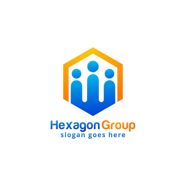 Szablon Projektu Logo Hexagon Group