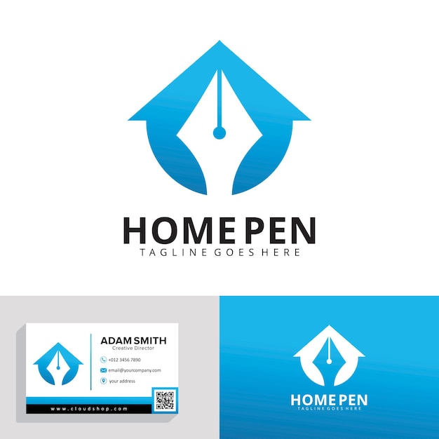 Szablon Projektu Logo Home Pen