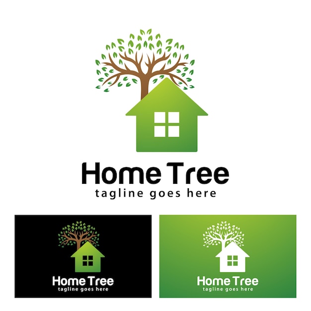 Szablon Projektu Logo Home Tree