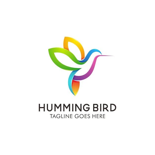 Szablon Projektu Logo Hummingbird.