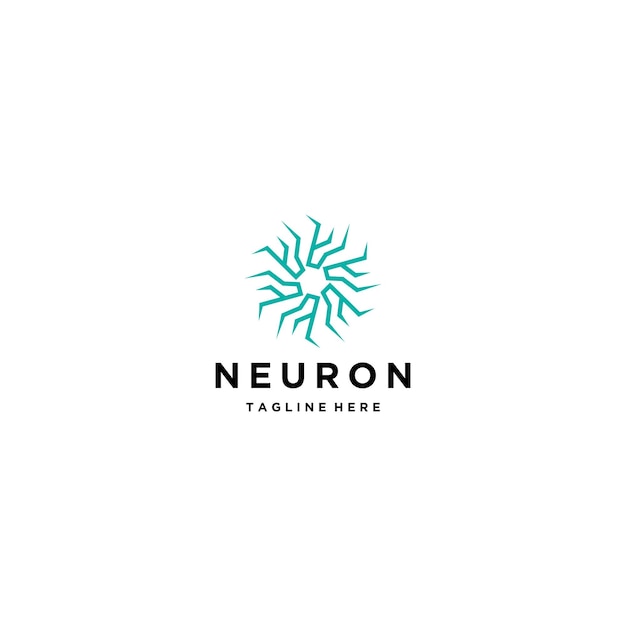 Plik wektorowy szablon projektu logo ikona neuronu