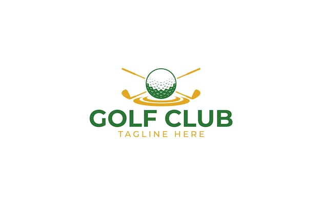 Plik wektorowy szablon projektu logo klubu golfowego