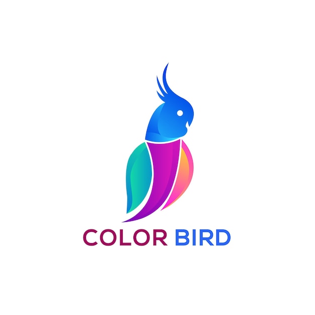 Szablon Projektu Logo Kolorowy Ptak