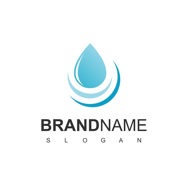 Szablon projektu logo kropla wody