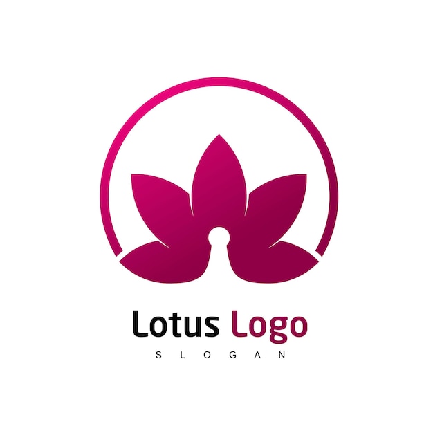 Szablon Projektu Logo Kwiat Lotosu