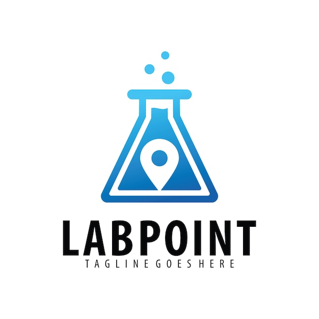 Plik wektorowy szablon projektu logo lab point