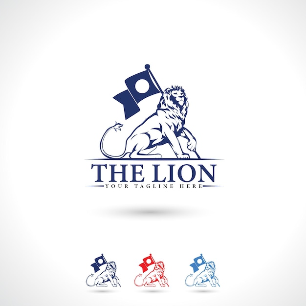 Plik wektorowy szablon projektu logo lew