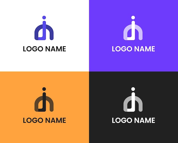 szablon projektu logo litery I i m