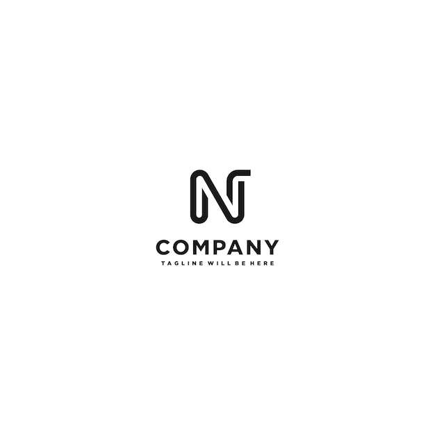 Szablon projektu logo litery N