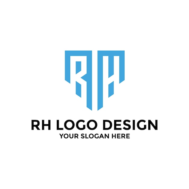 Szablon Projektu Logo Litery Rh