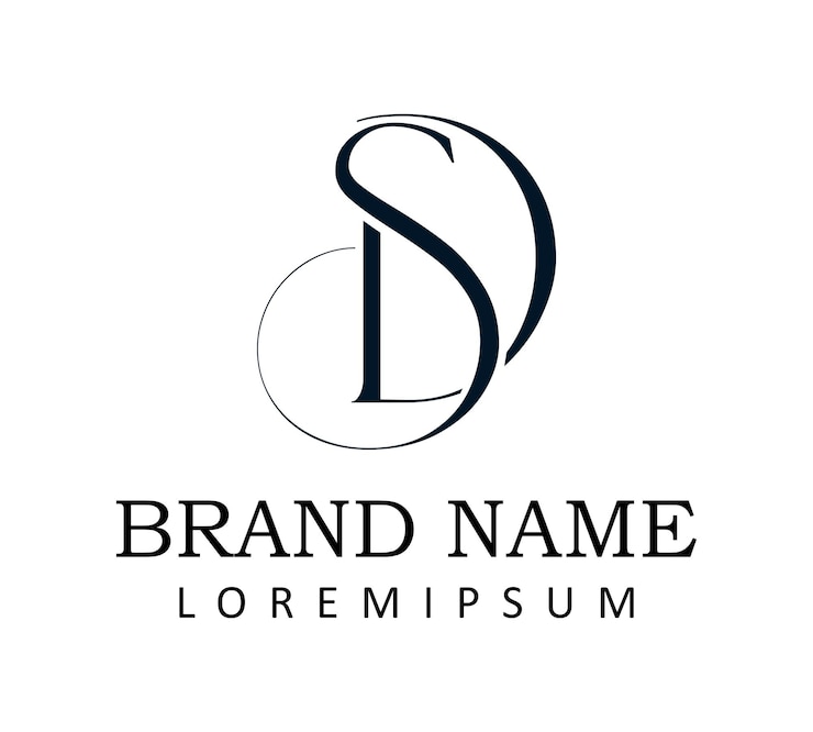 Szablon projektu logo litery S i D