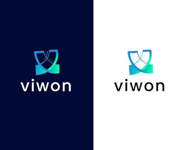 Szablon Projektu Logo Litery V I W