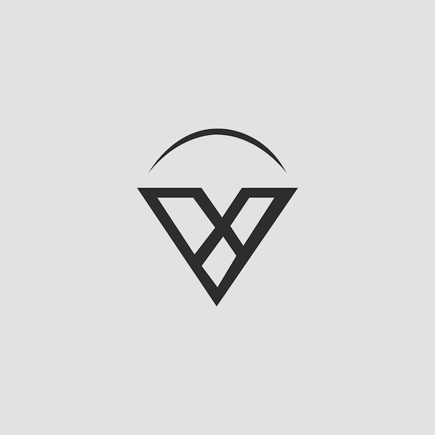 Plik wektorowy szablon projektu logo litery v.